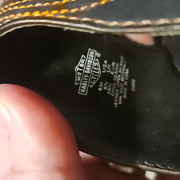 Harley Davidson Sandals Like New Size 8M - Picture 12 of 16